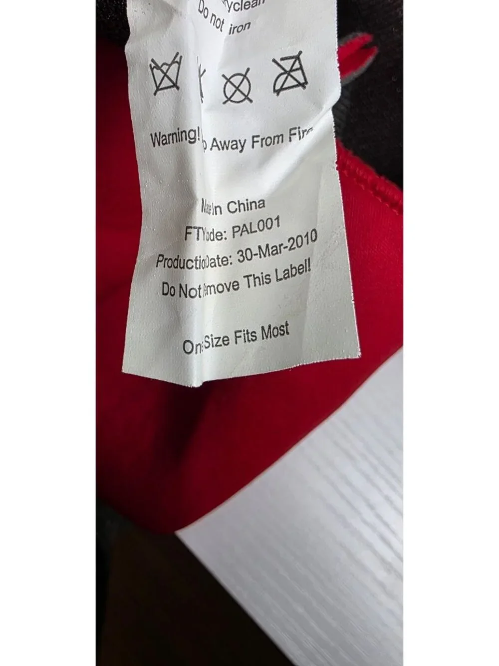 Adult One Size Fits Most Red Apple Halloween Costume